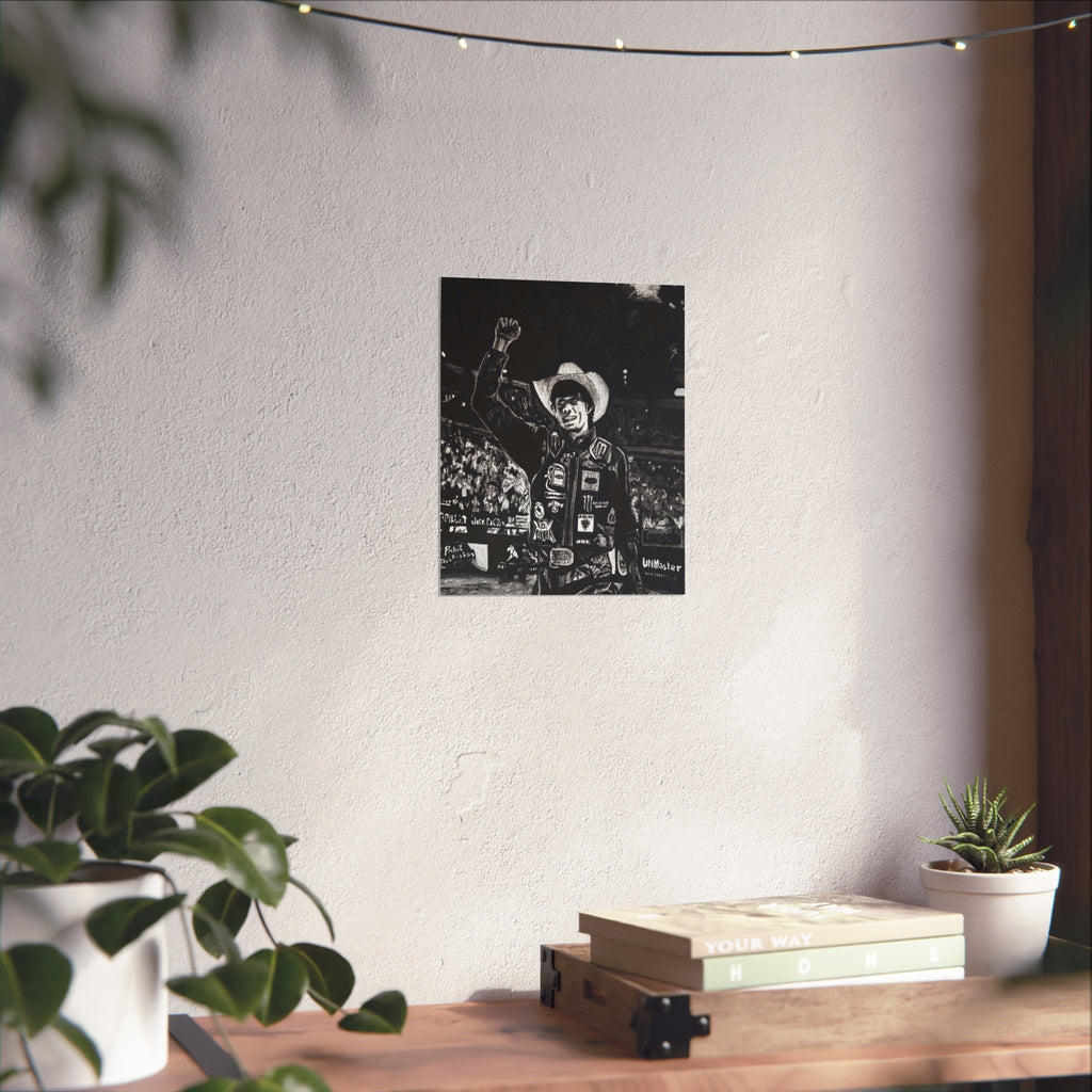 JB Mauney - Open Edition Print - Original Charcoal Drawing