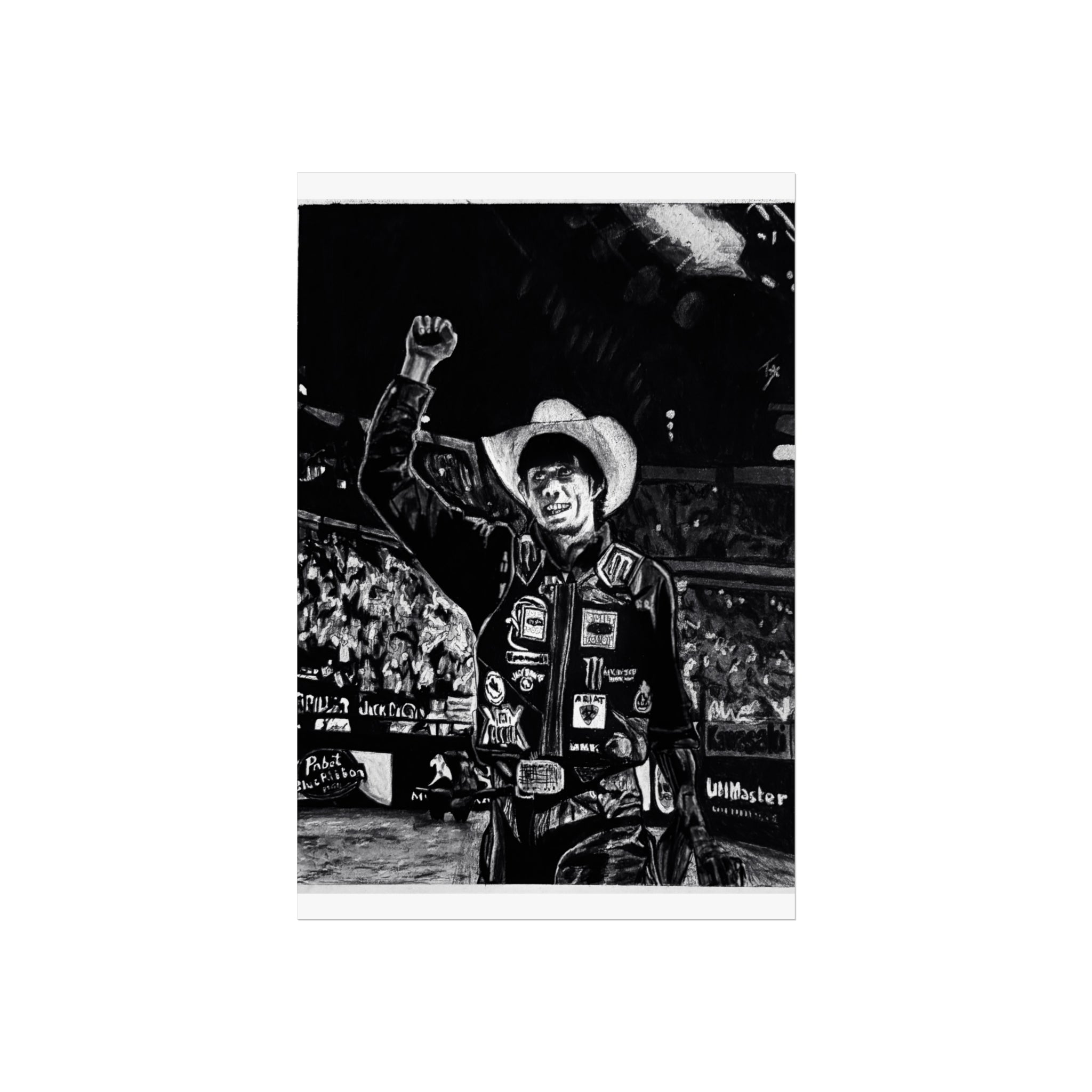 JB Mauney - Open Edition Print - Original Charcoal Drawing